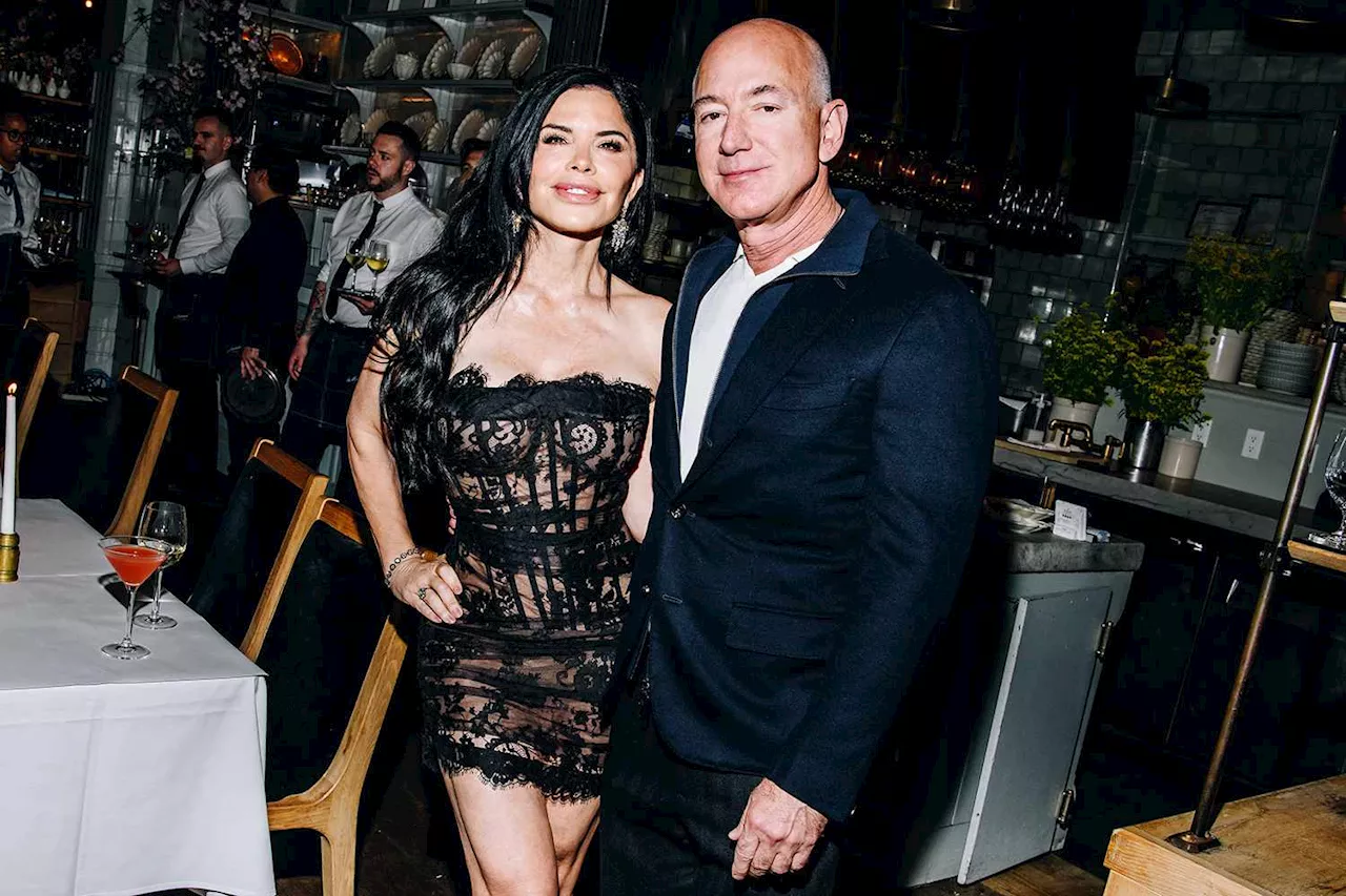 Lauren Sánchez Wears Sheer Black Dress During Pre-Met Gala Outing with Jeff Bezos