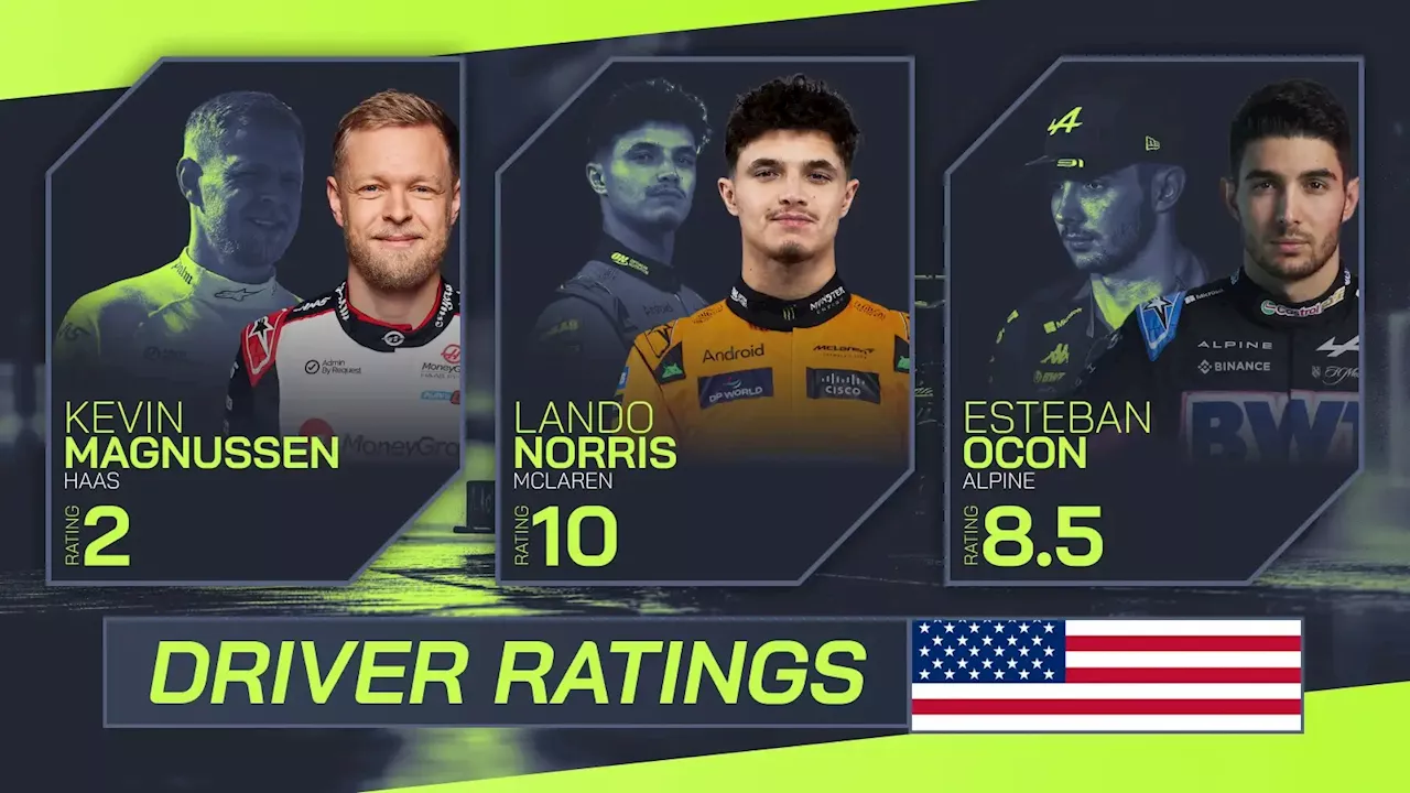 Miami Grand Prix driver ratings: Perfect Lando Norris and a pitiful Kevin Magnussen