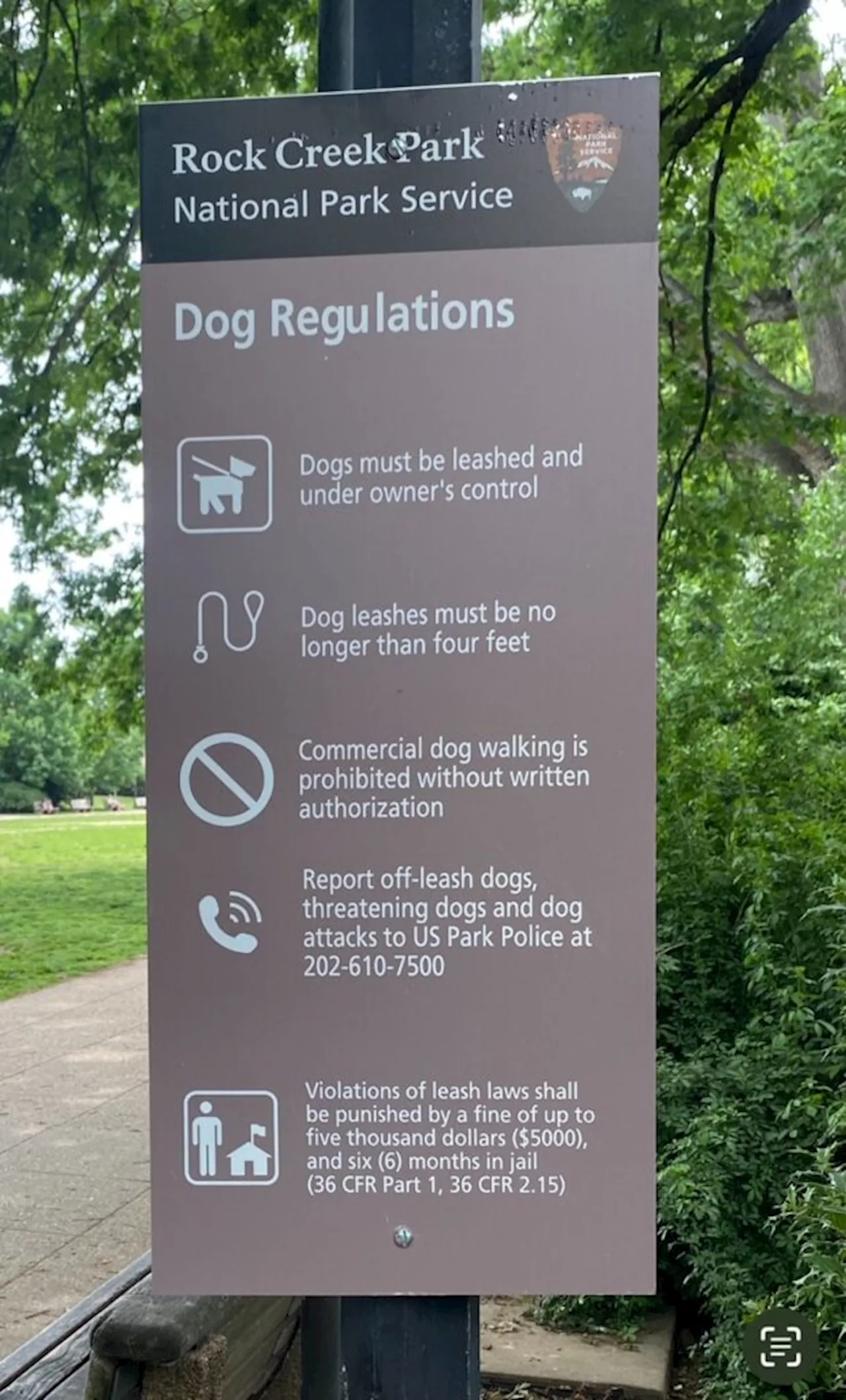 “New signage at Meridian/Malcolm X Park”, NPS Still Seeking Funding for Fountain