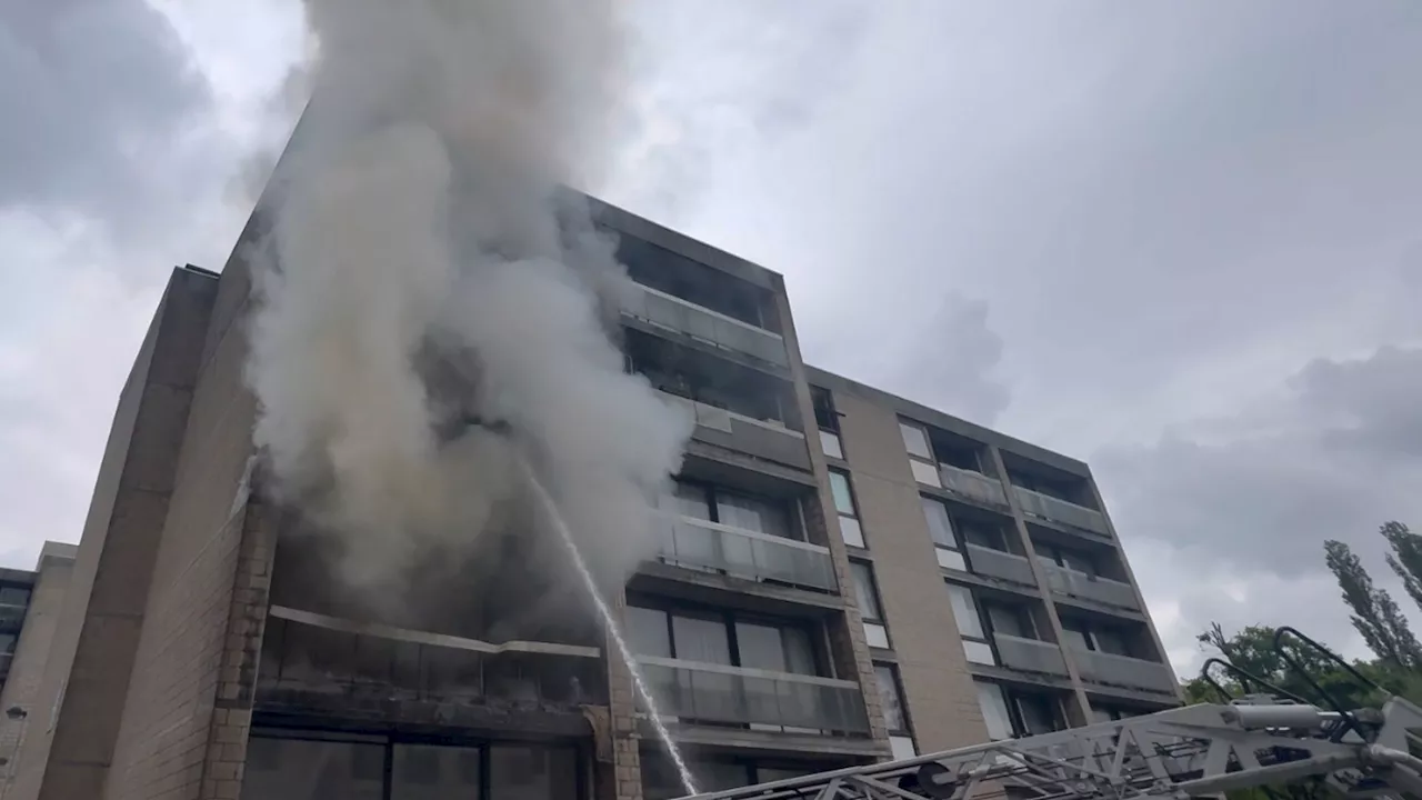 Incendie dans un immeuble de cinq étages à Woluwe-Saint-Lambert