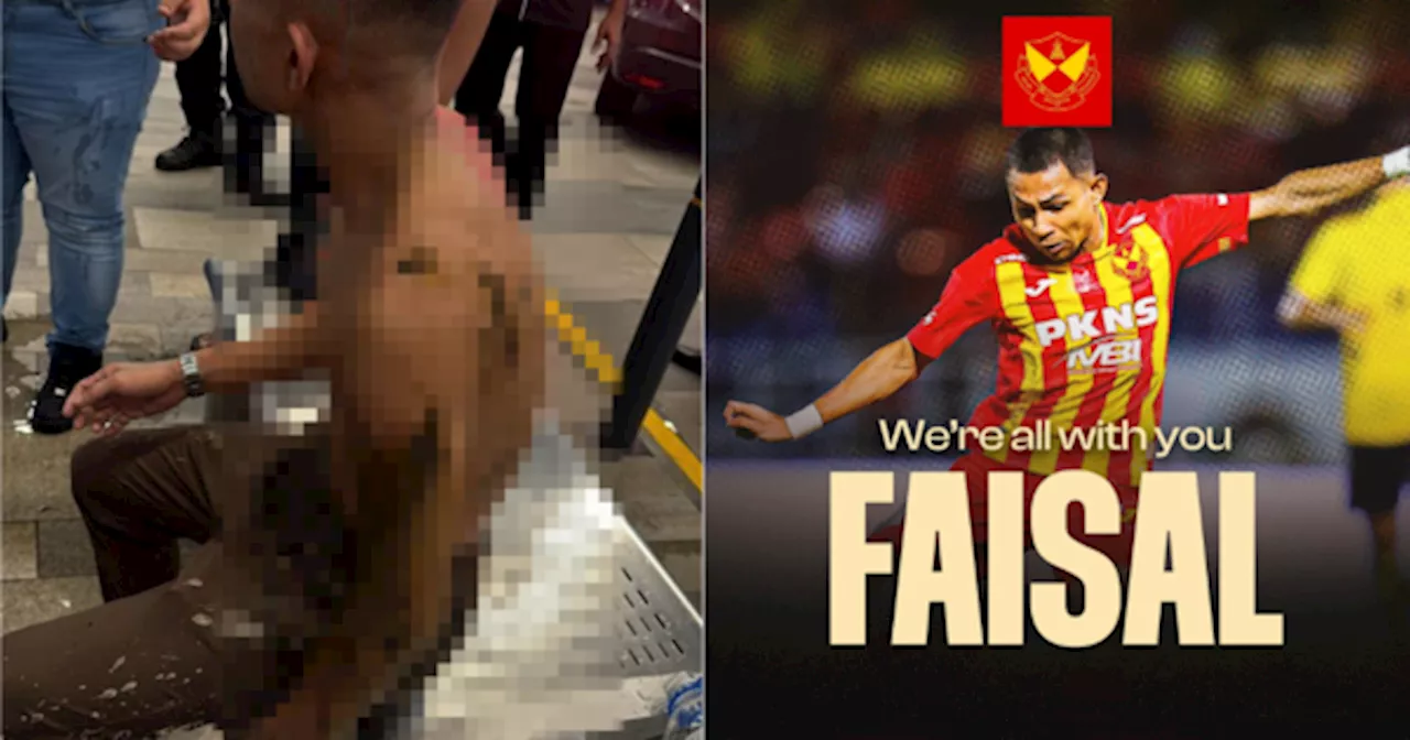 2 Men Wish M'sian Footballer Faisal Halim 'Good Luck' Before Splashing Acid On Him