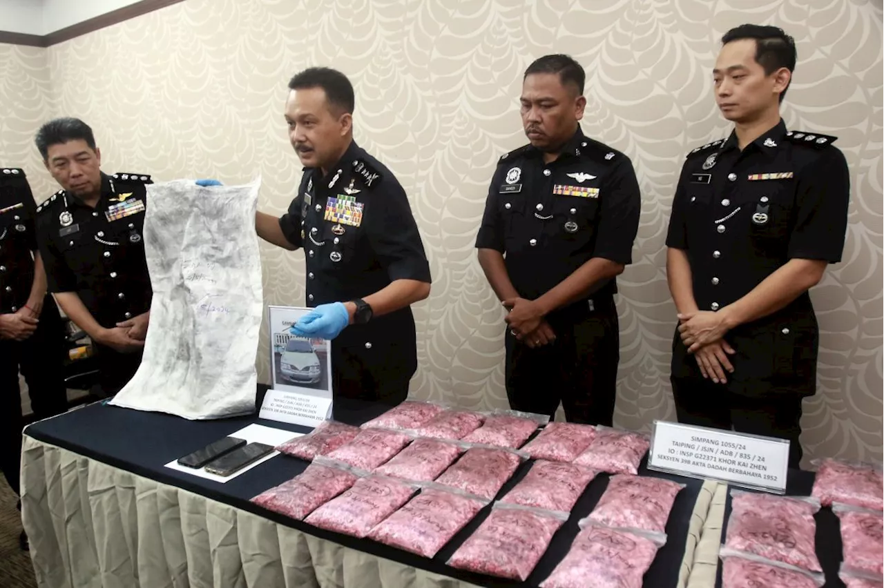 Duo nabbed in Taiping with more than RM262,000 worth of drugs