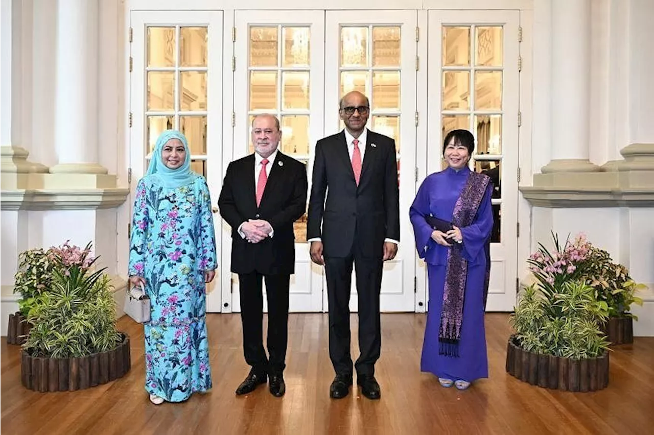 Malaysia’s King and Queen receive ceremonial welcome at Istana during state visit to Singapore