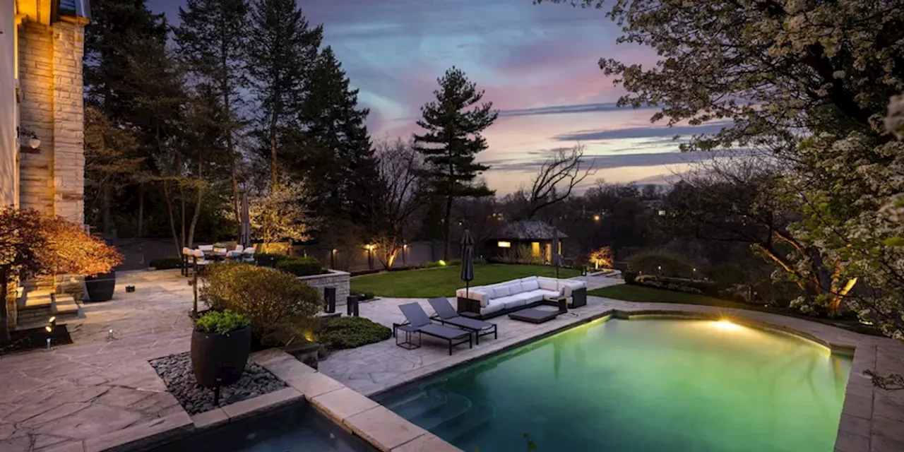 We're Swooning Over The Backyard At This Baby Point Estate