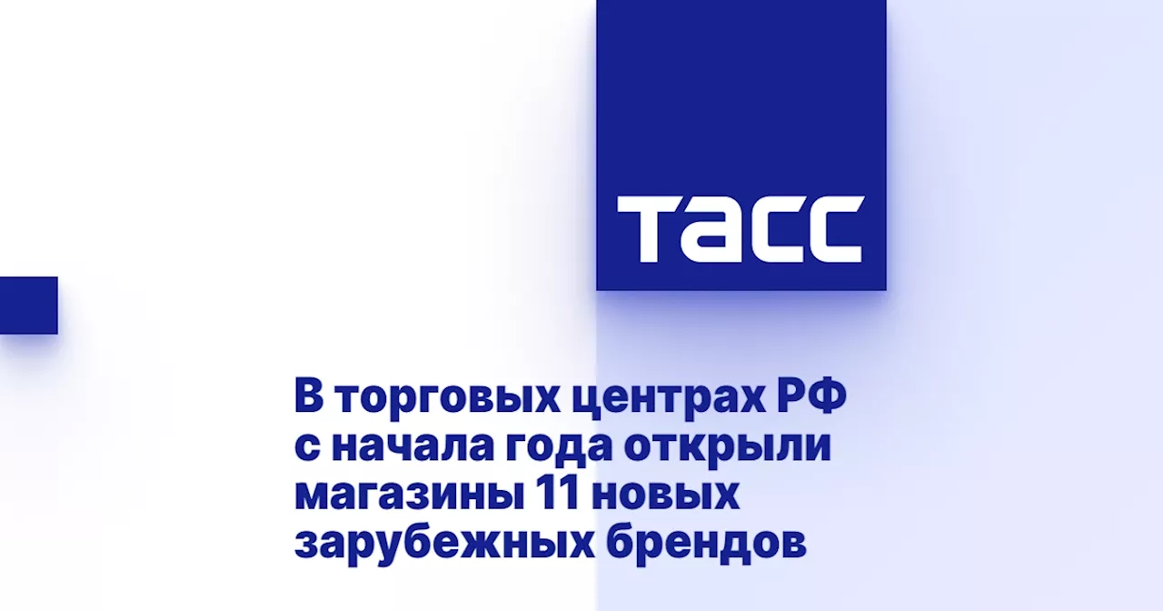 В торговых центрах РФ с начала года открыли магазины 11 новых зарубежных брендов