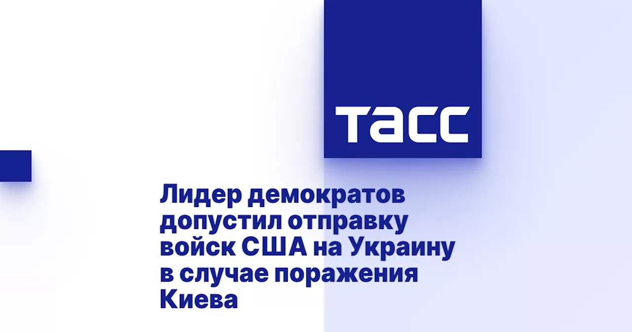 Лидер демократов допустил отправку войск США на Украину в случае поражения Киева