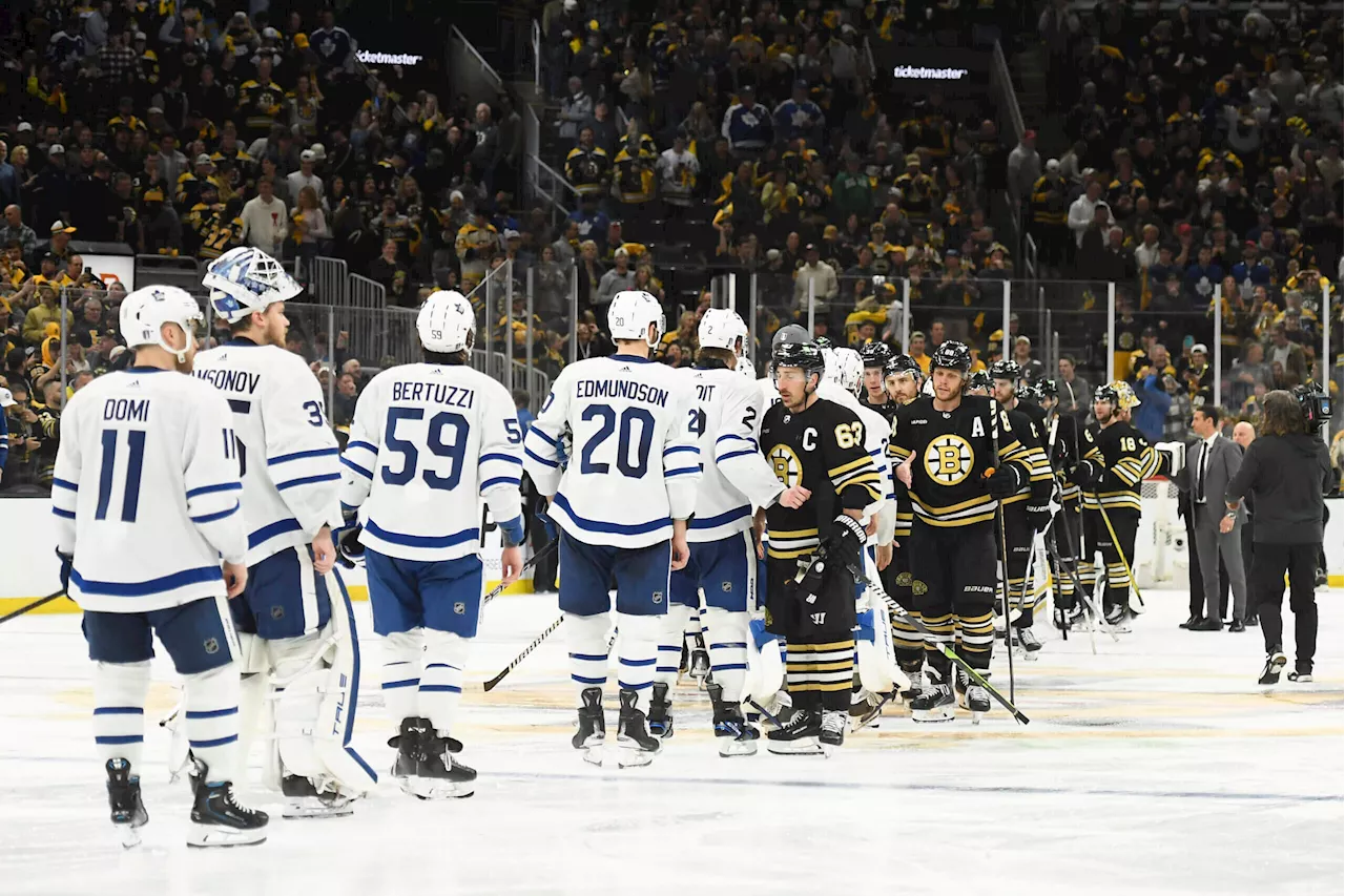 Inside the Bruins-Leafs handshake line, Kevin Shattenkirk’s speech, Patrice Bergeron’s appearance