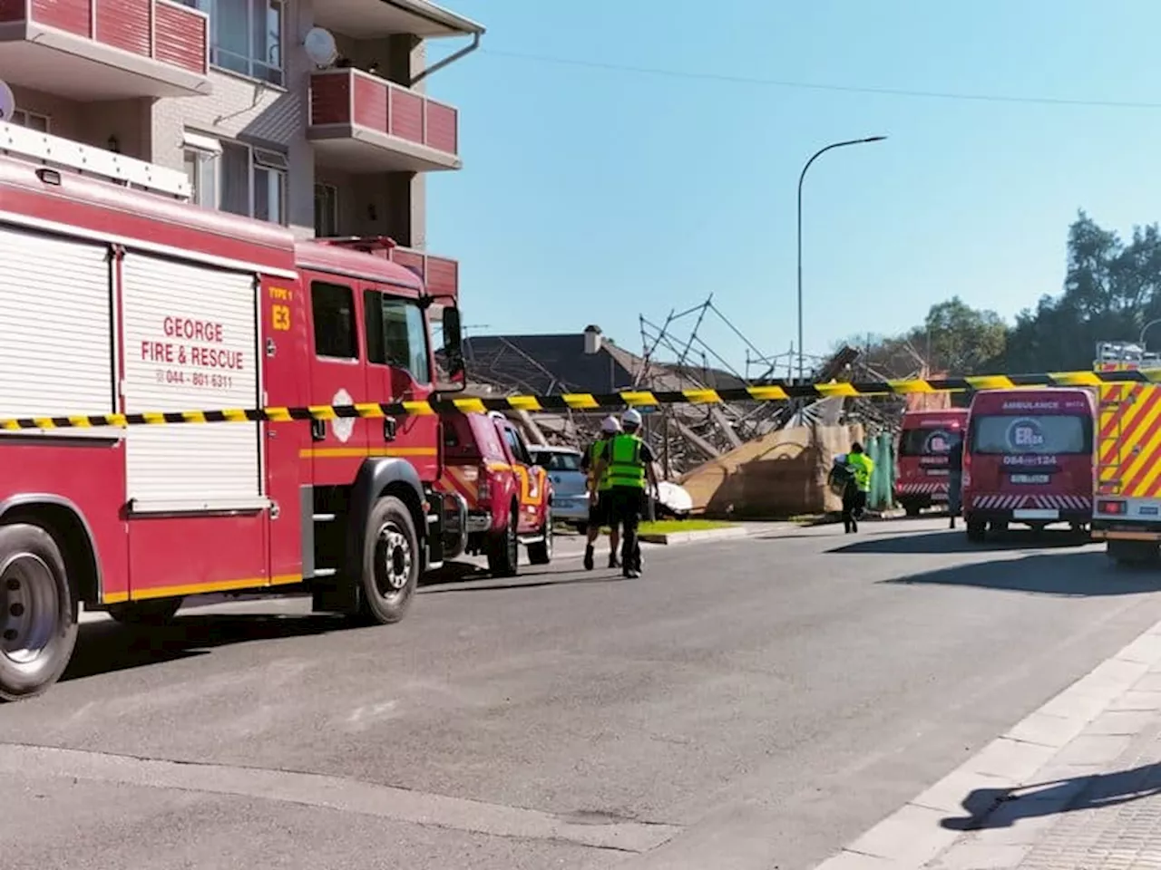 WATCH: Dozens believed to be trapped in collapsed George building