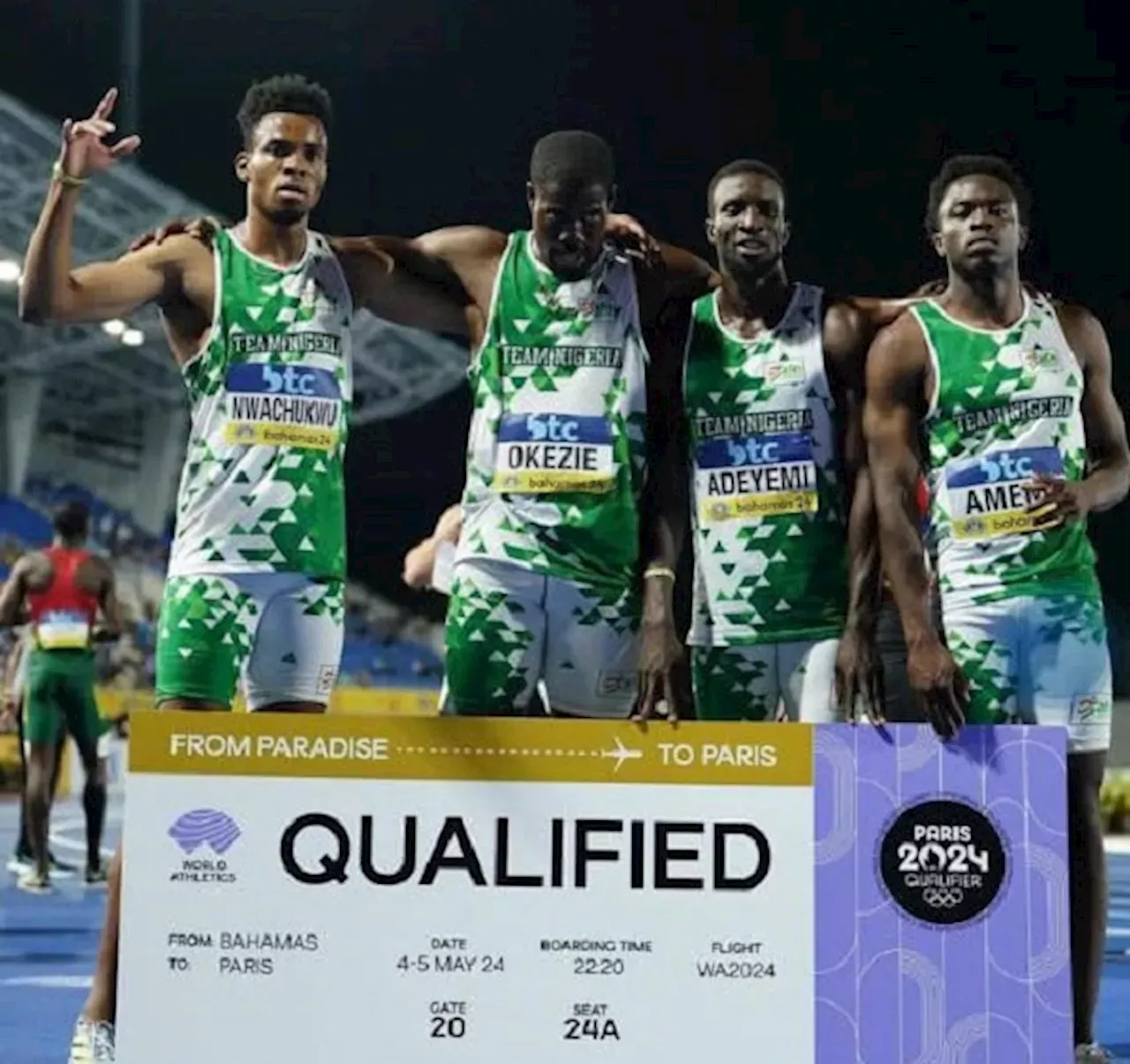 2024 World Relays Championship Nigeria secure 4X400m, mixed 4X 400m