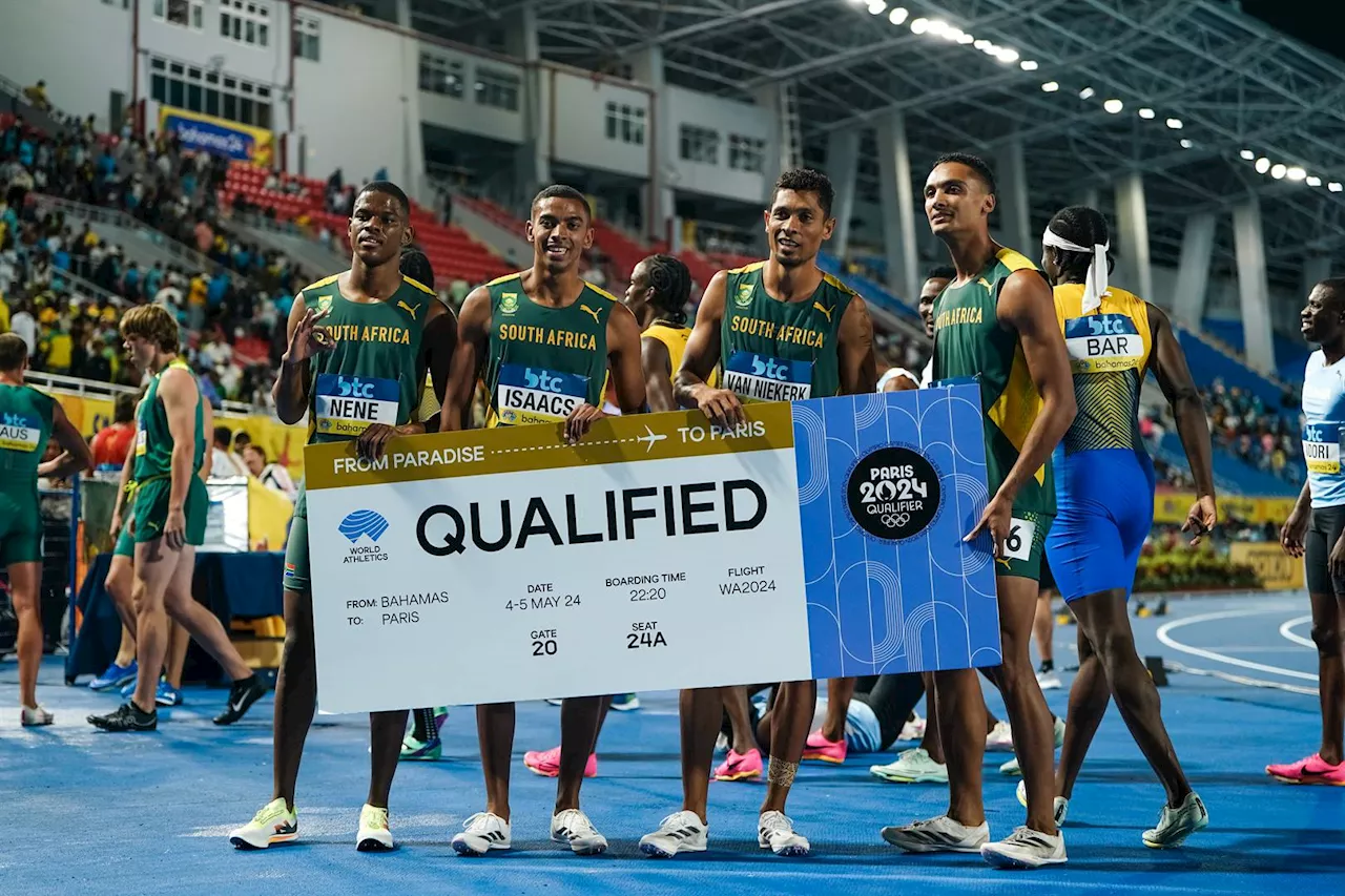 SA Men’s 4x100m relay team qualifies for Paris Olympics