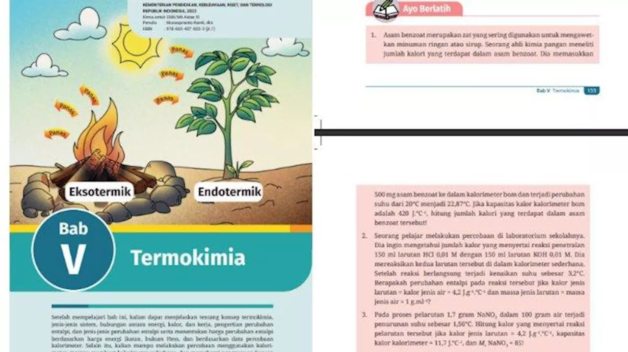 Kunci Jawaban Kimia Kelas 11 Halaman 133 - 134 Kurikulum Merdeka Bab 5: Ayo Berlatih