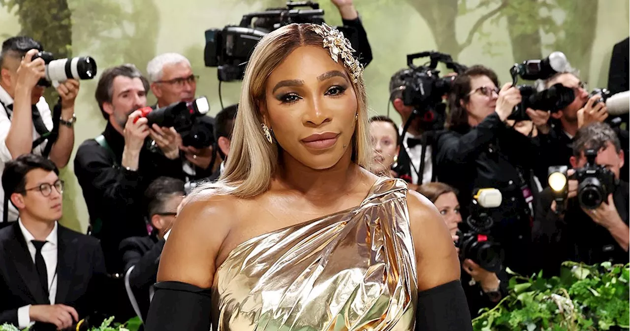 Serena Williams Glitters in Gold at 2024 Met Gala