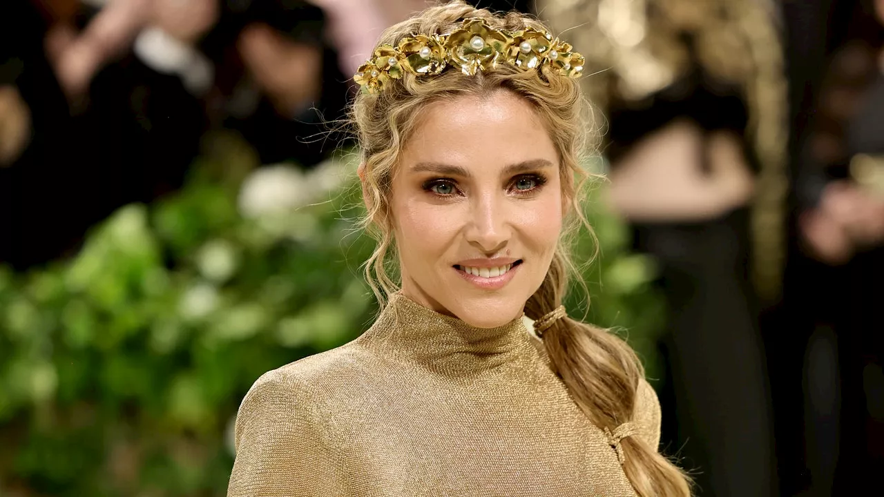 Con tiara de perlas y cuello alto: Elsa Pataky se viste de protagonista de fábula para su debut junto a Chris Hemsworth en la Met Gala 2024