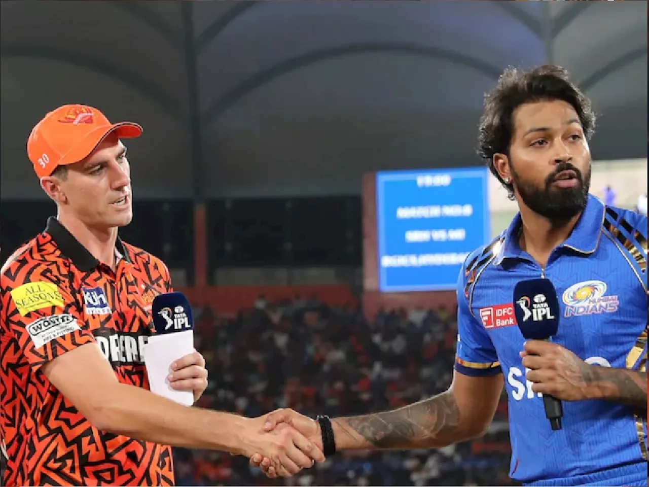 IPL 2024 MI vs SRH Live Update :हैदराबादचा शंभर धावांचा टप्पा पार