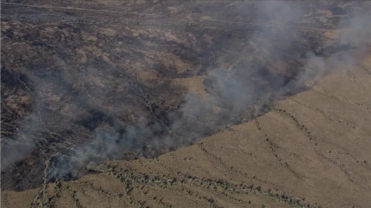 Fire crews battling 1,000-acre brush fire outside of Maricopa