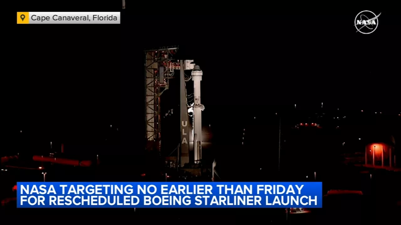 Boeing Starliner's first crewed flight launch called off due to stuck valve