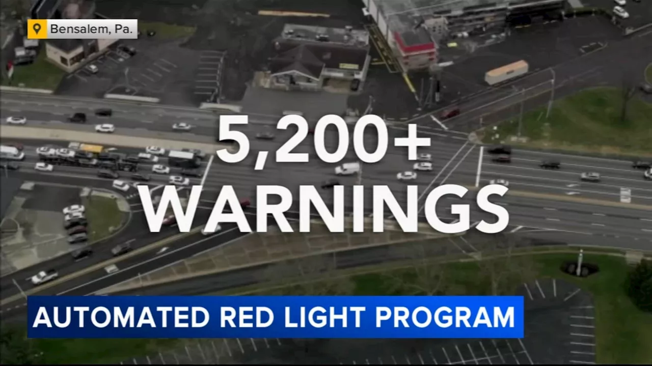 More than 5,200 warnings issued in 1st month of Bensalem red light enforcement program