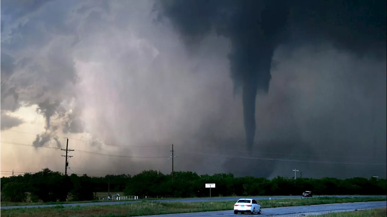 Tornadoes spotted in Oklahoma as hail pelts Kansas