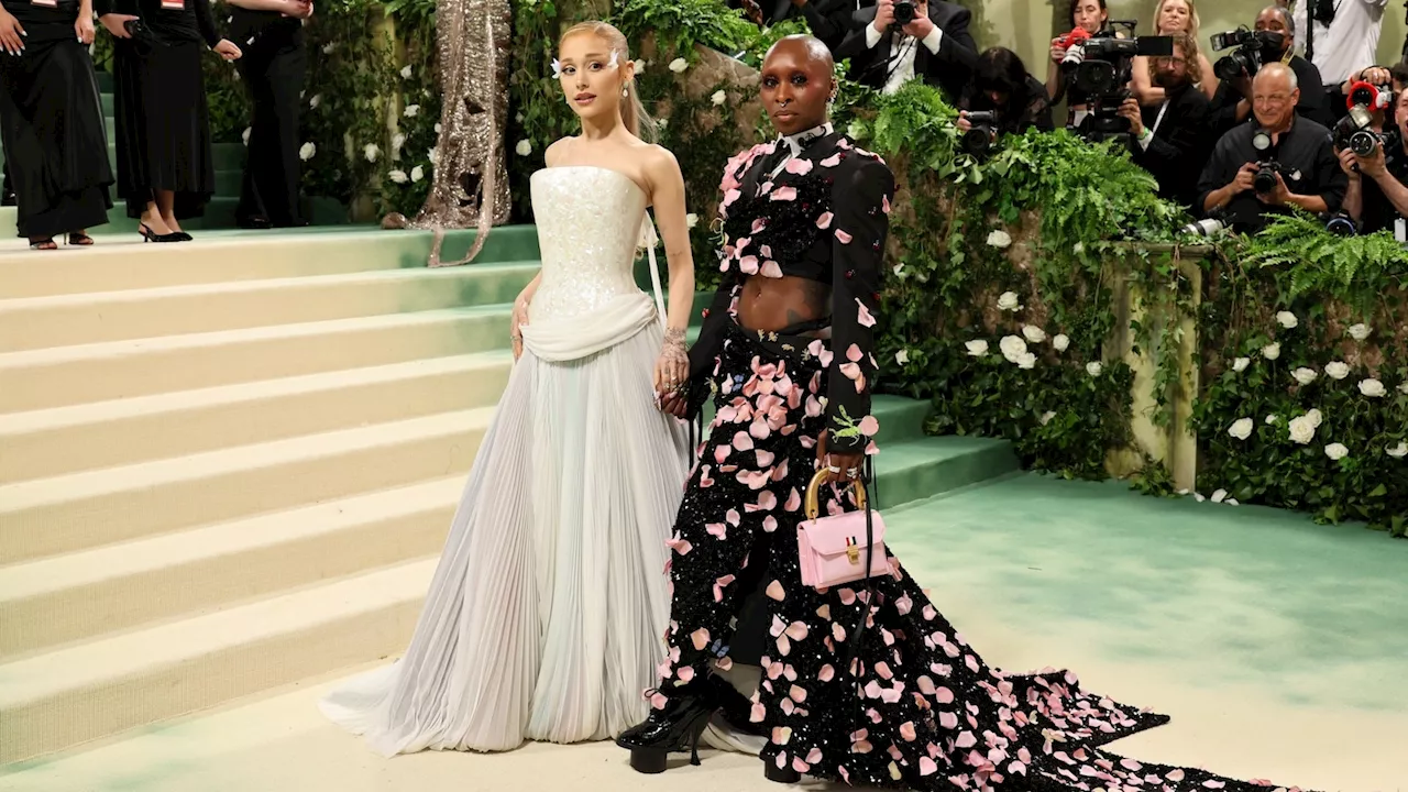 'Wicked' co-stars Ariana Grande and Cynthia Erivo hit 2024 Met Gala carpet