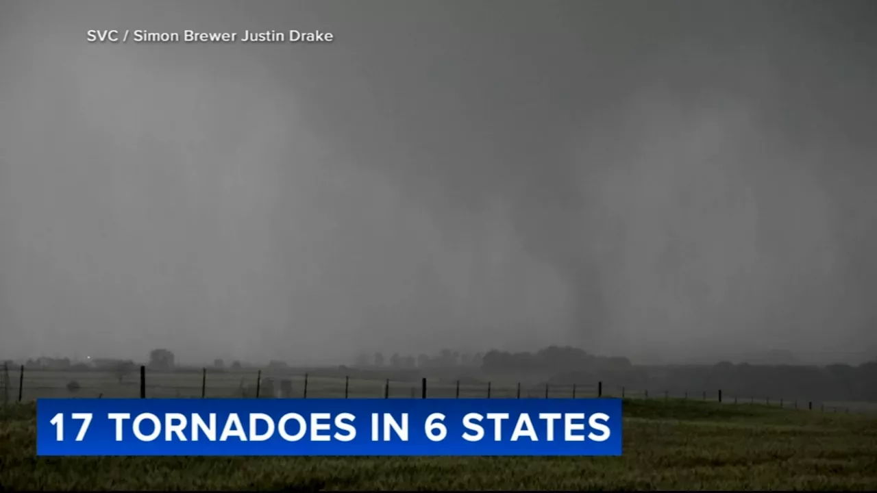 Tornadoes 17 tornadoes reported in 7 states across the Plains 17