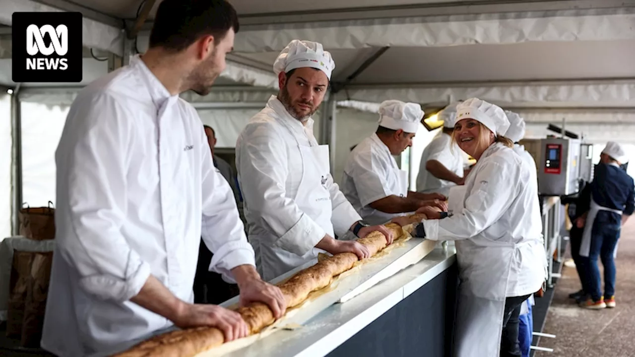 French bakers reclaim Guinness World Record with 140-metre-long baguette