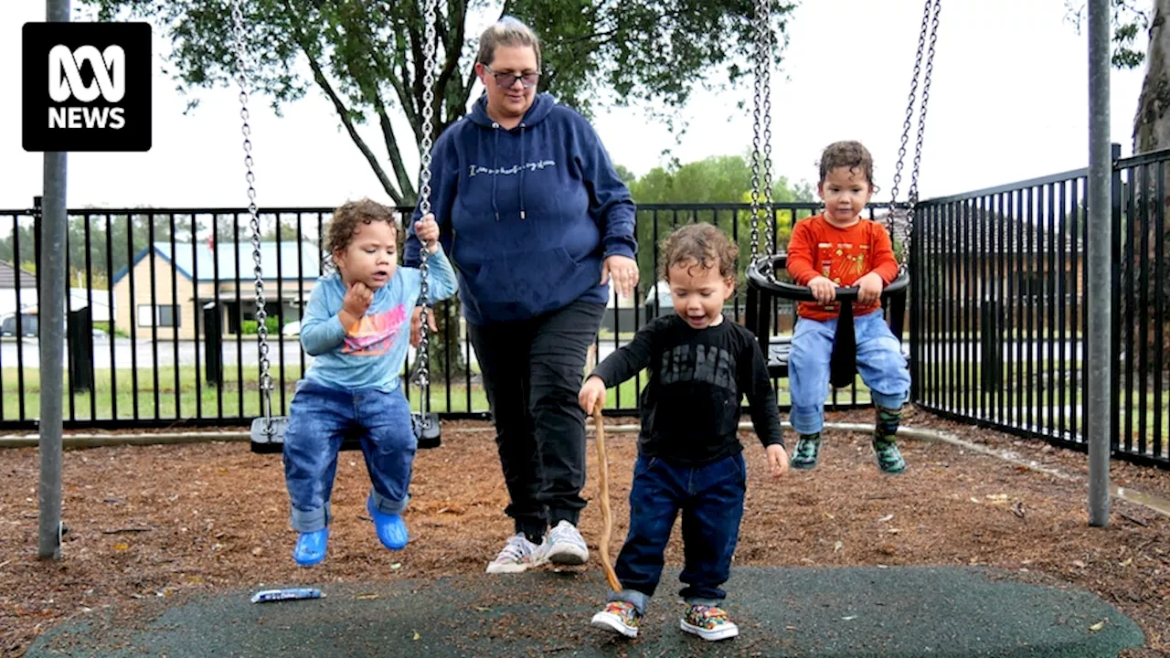 Nat wanted her triplets at the same childcare centre. She had to wait 18 months