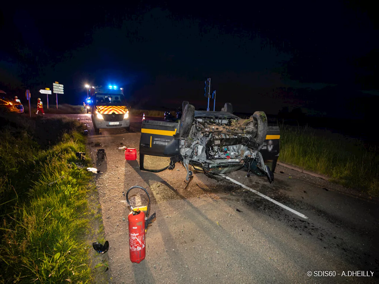 Deux blessés dans un accident entre deux voitures sur cette route de l'Oise