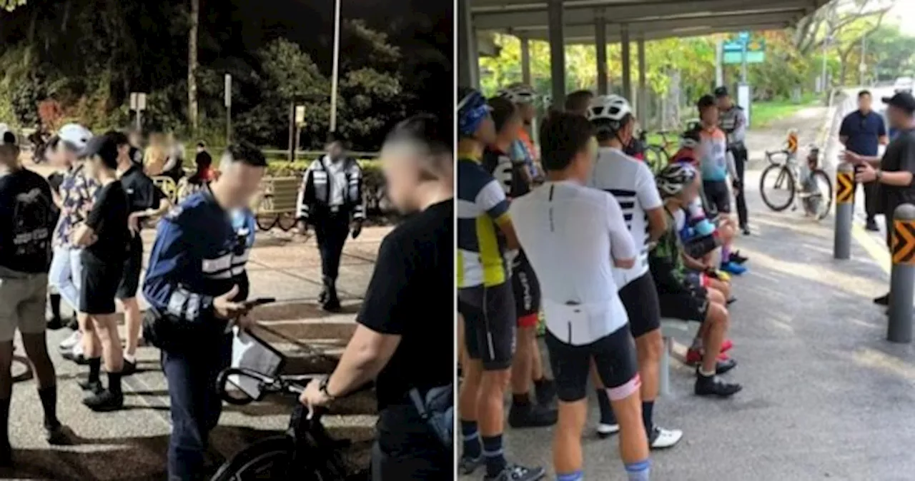 22 cyclists caught for flouting riding rules in joint operation by LTA and TP