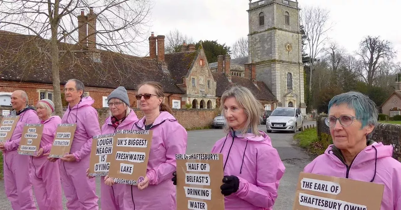 Activists take fight to 'save' Lough Neagh to Lord Shaftesbury's Dorset estate