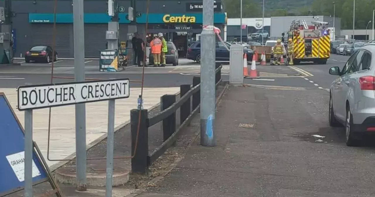 Fire Service statement after 'reports of explosion' at Belfast petrol station