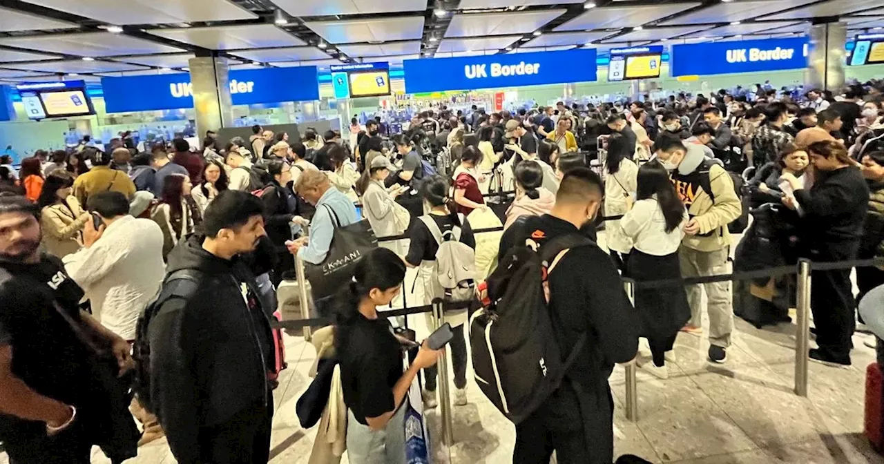 UK border control chaos as 'e-gates down' at major airport hubs