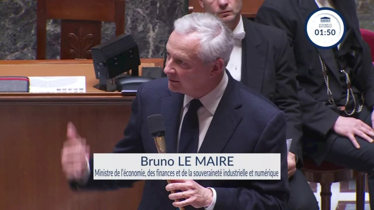 'Nous avons le taux d'emploi le plus élevé depuis 50 ans': Bruno Le Maire, ministre de l'économie, sur l'emploi au premier trimestre 2024