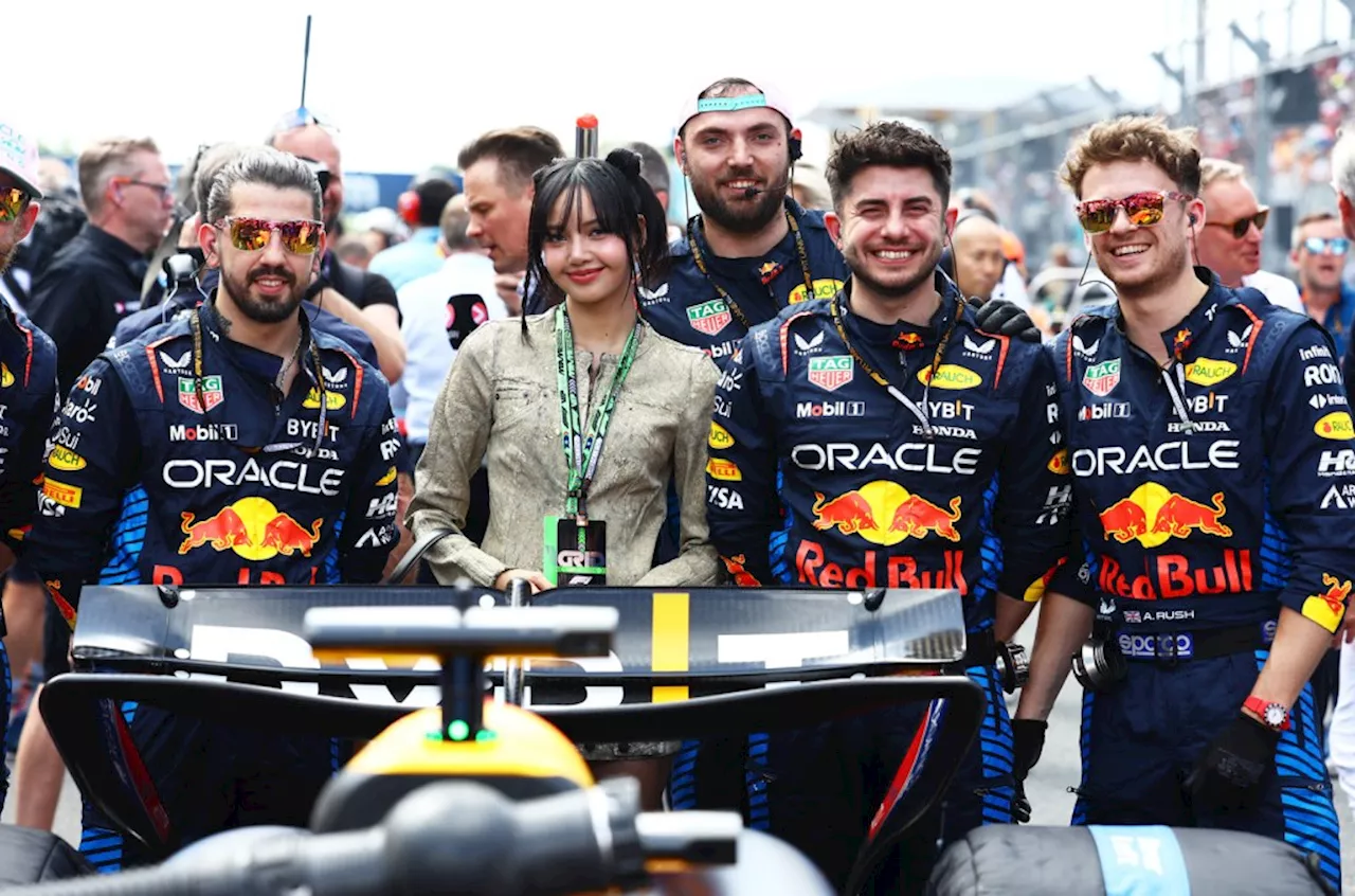 BLACKPINK’s Lisa Waves the Checkered Flag & Meets the Racers at F1 Miami Grand Prix