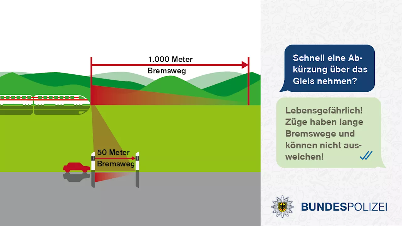 #Bundespolizei warnt eindringlich vor Gefahren auf Bahnanlagen