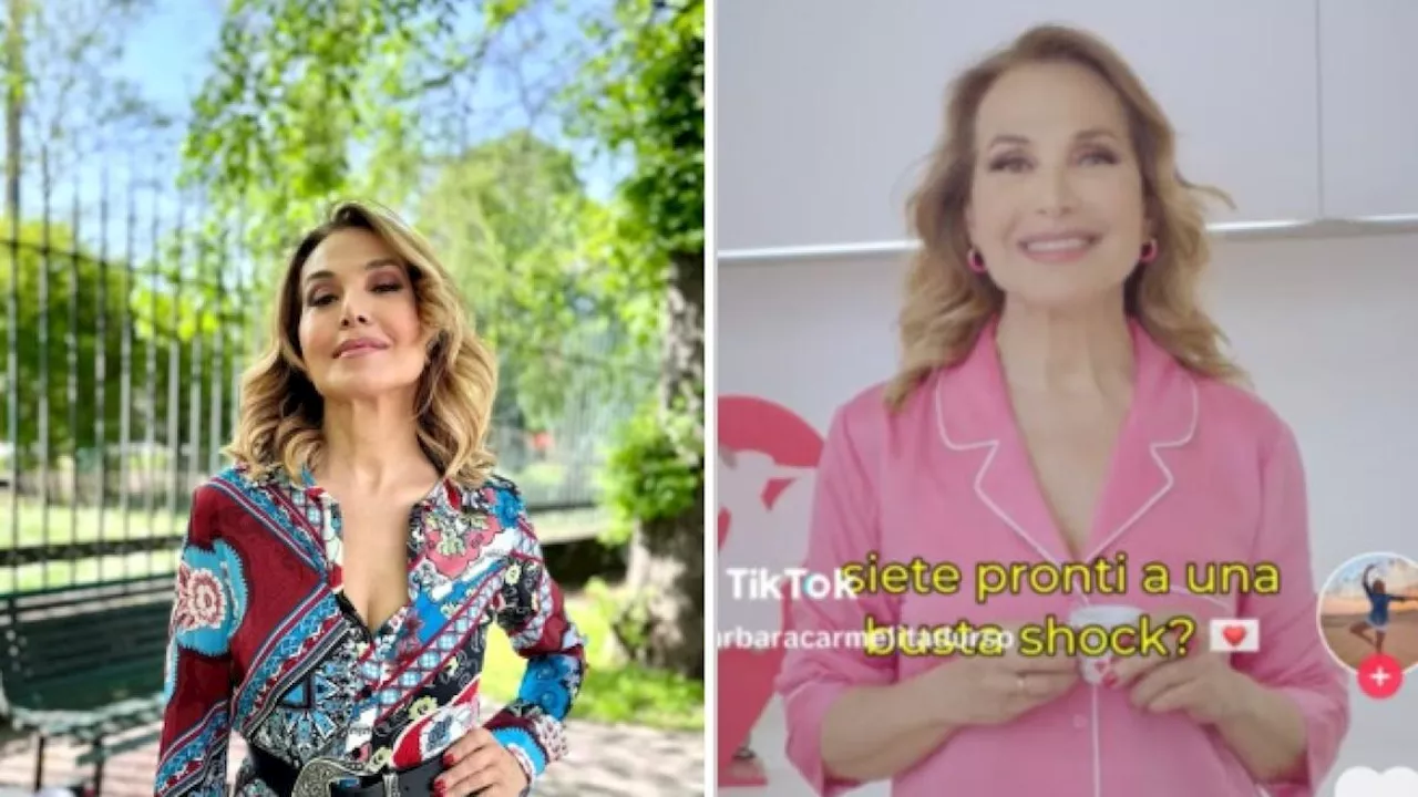 Barbara D'Urso festeggia il compleanno sbarcando su TikTok (con il mitico 'caffeuccio'). «Vi porto dietro le quinte della mia vita»