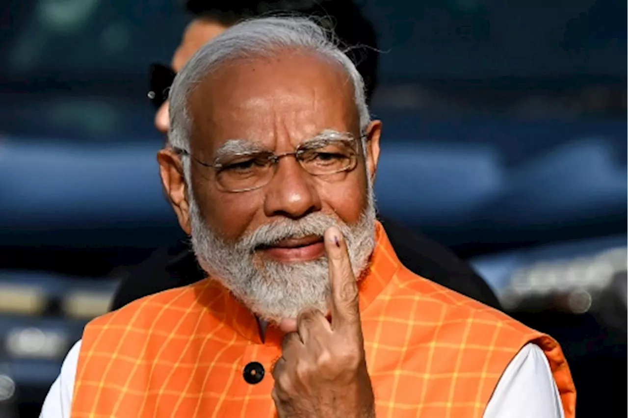 Elections marathon en Inde: le Premier ministre Modi vote dans son Etat natal