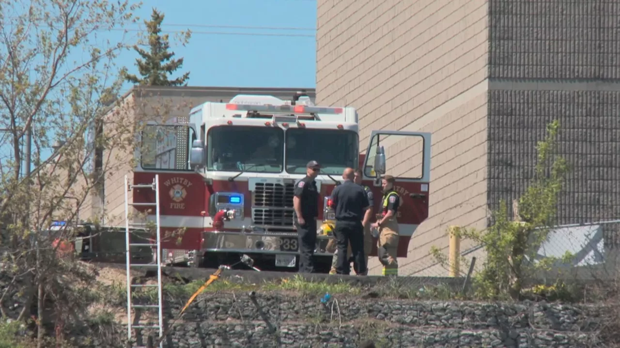 One male without vital signs after being found under steamroller in Whitby