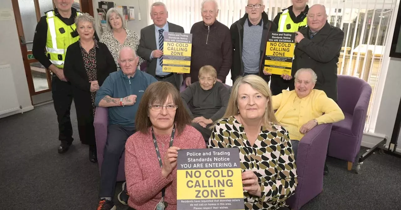 Residents at retirement complex in Shotts say no thanks to cold callers