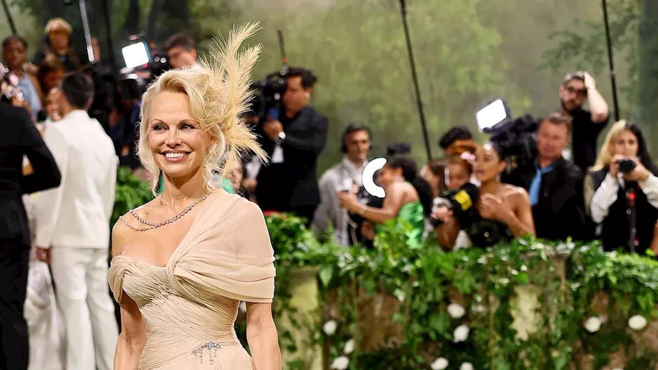 Pamela Anderson, 56, breaks her no make-up rule as she makes glamorous appearance at Met Gala 2024...