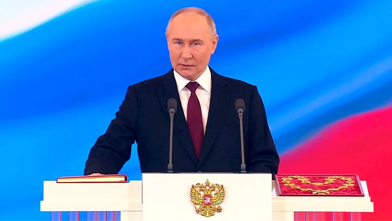 Vladimir Putin is sworn in for his fifth term as president