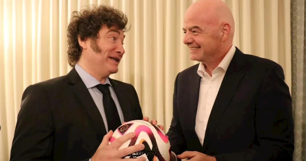 Javier Milei se reunió con Gianni Infantino en Estados Unidos