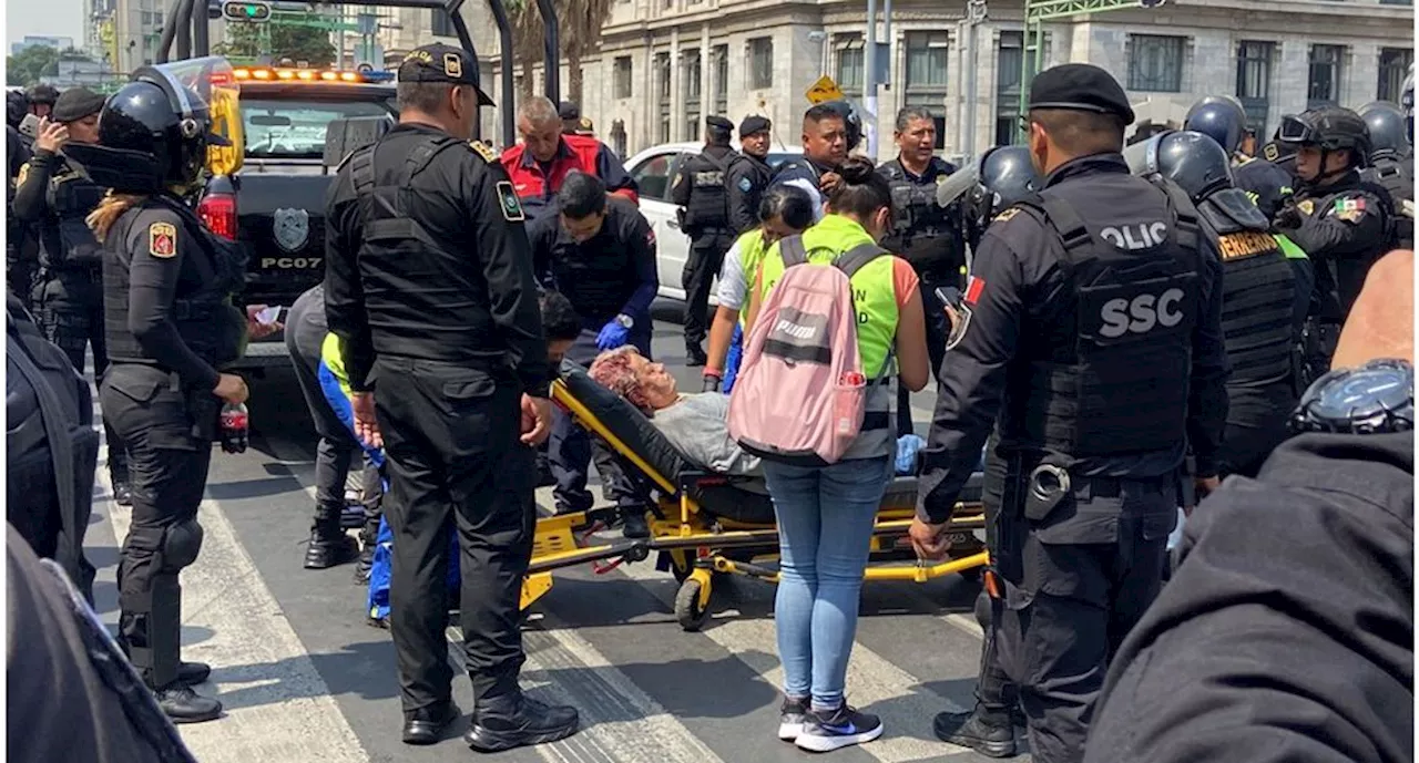 Unidad del Metrobús embiste a mujer en Eje Central; victima resulta con lesiones