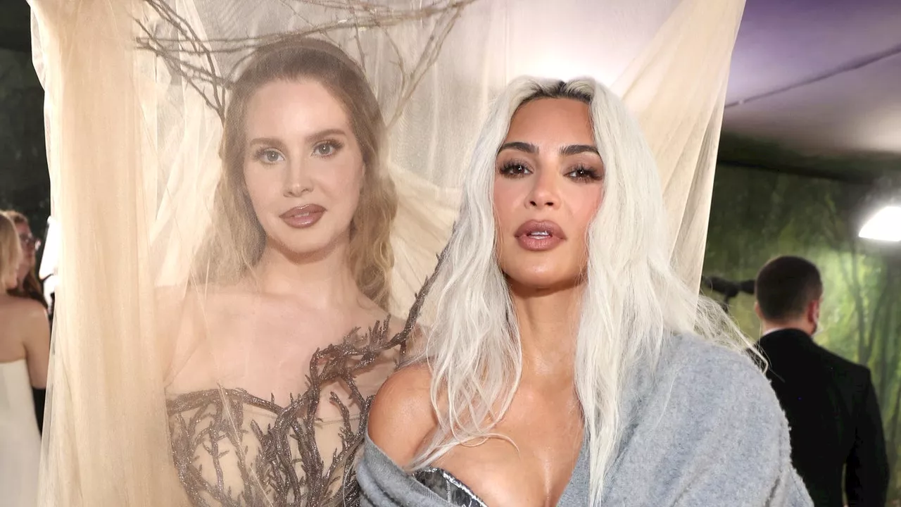 Lana Del Rey Kept Knocking Into Kim Kardashian With Her Giant Antlers at Met Gala 2024