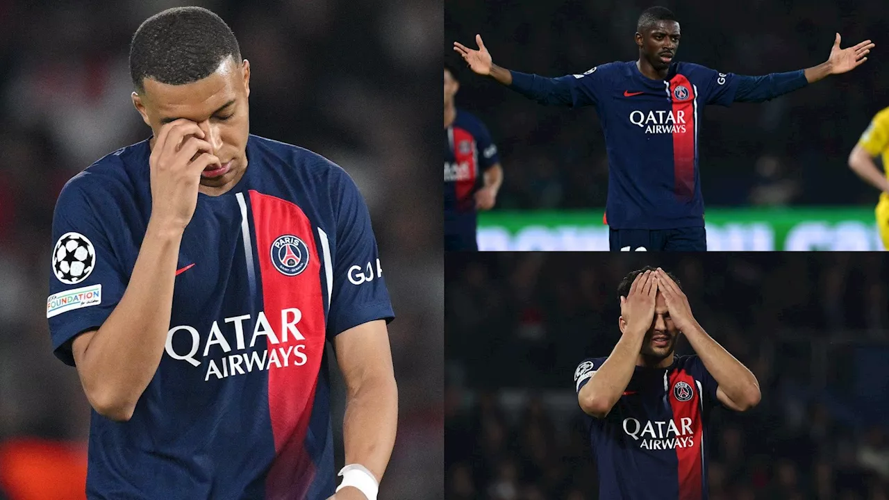 PSG player ratings vs Borussia Dortmund: More Champions League misery for Kylian Mbappe as Ousmane Dembele and Goncalo Ramos fluff their lines in pathetic semi-final exit