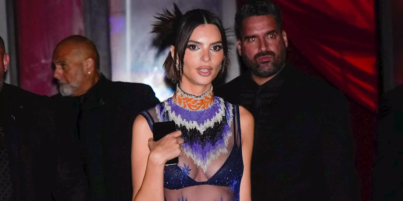 Emily Ratajkowski Brings Boho Festival Wear to the Met Gala