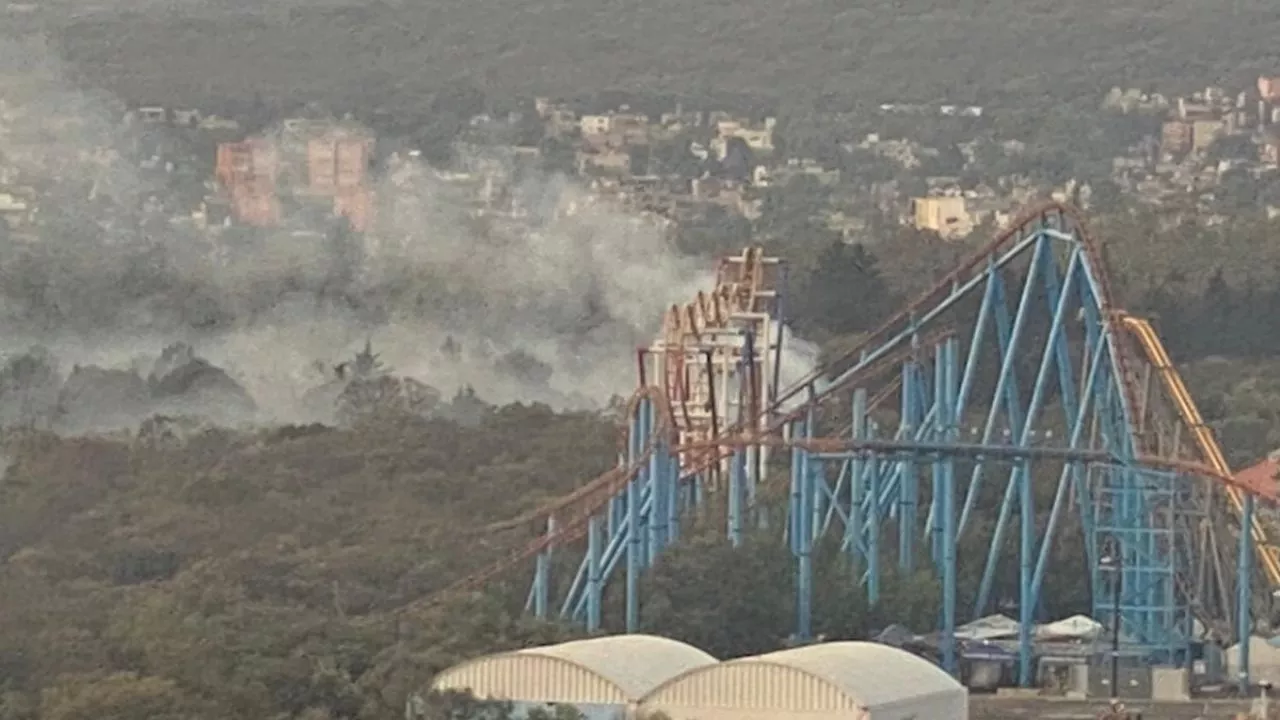 ¡Tlalpan en llamas!: reportan fuerte incendio en bosque cercano a Six Flags