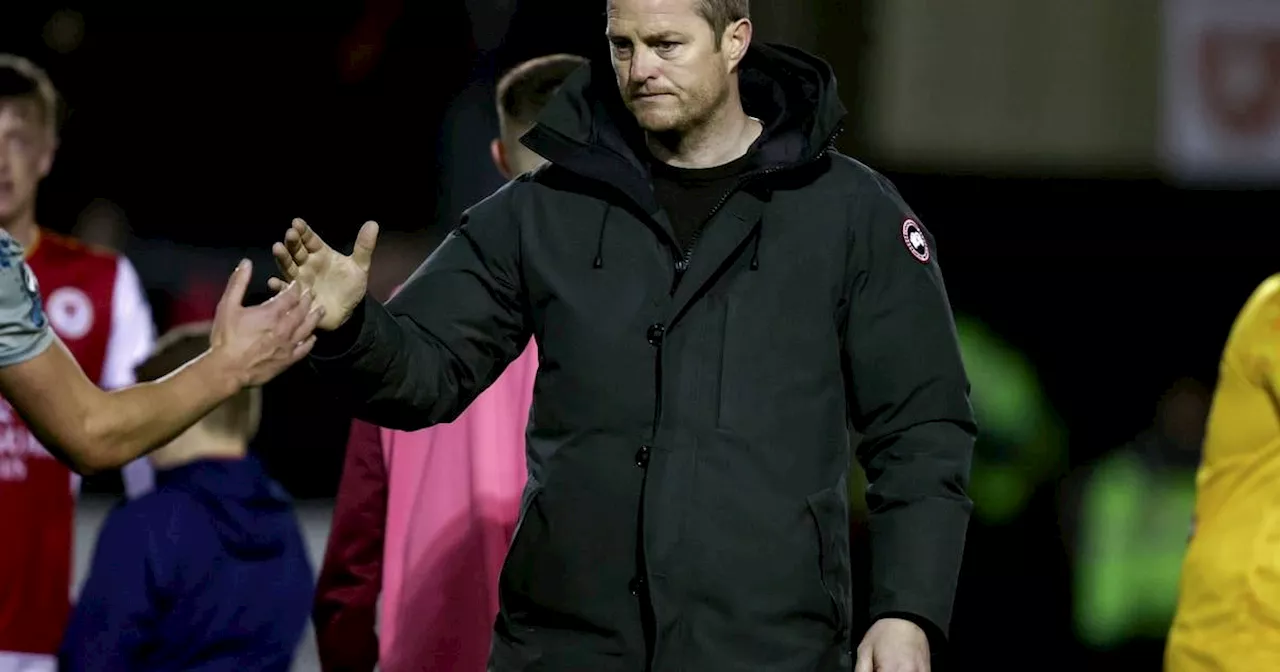 Manager Jon Daly departs St Patrick’s Athletic after defeat to Sligo Rovers