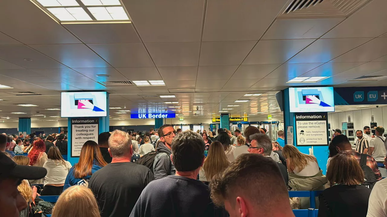 Manchester Airport passengers 'stuck at border control' amid reports of national outage