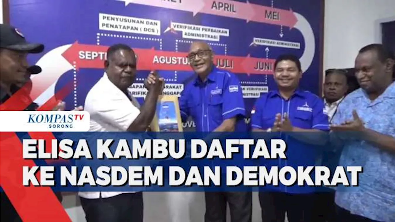 Calon Gubernur Papua Barat Daya Elisa Kambu Daftar ke Nasdem dan Demokrat