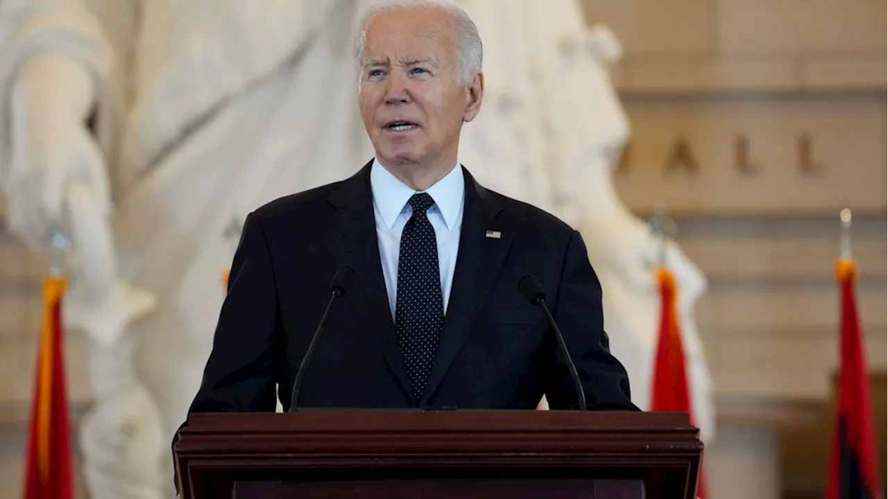 Biden condemns antisemitism kindled by Gaza war, campus protests at Holocaust remembrance